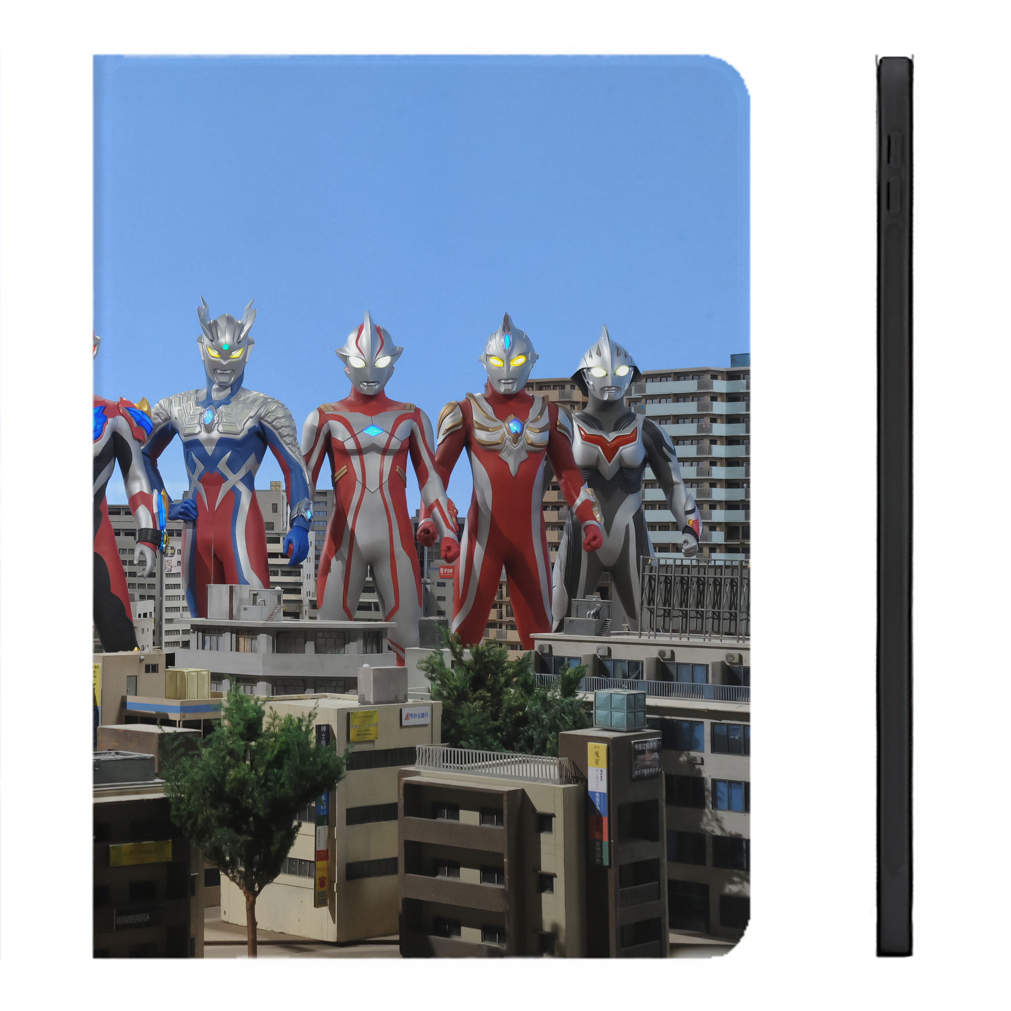 （画像用） ウルトラマン Ultraman IPadケース ペンホルダー付き ブックスタイルデザイン